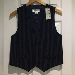 BNWT Dolan New Fashion Collection Navy Blue Pinstripe Vest